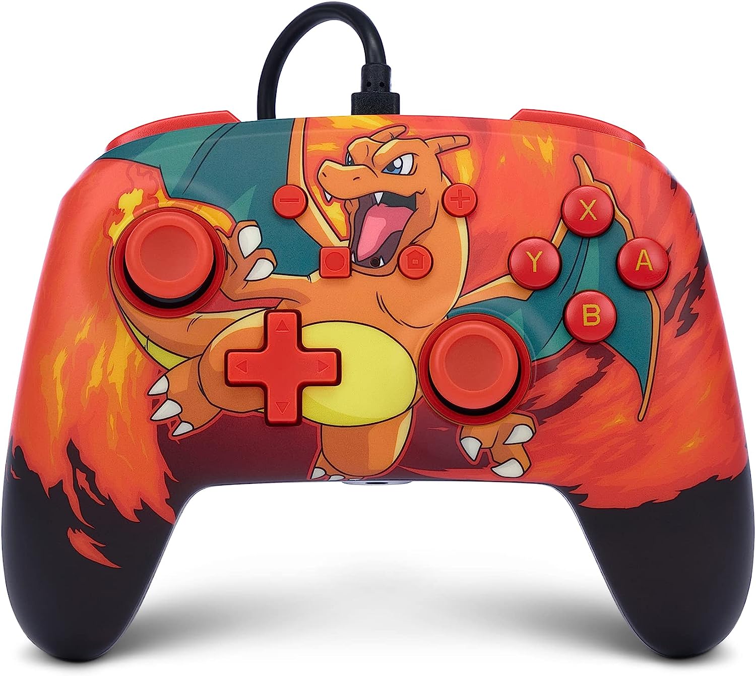 Mando consola POWER A SWITCH ENHANCED CON CABLE CHARIZARD